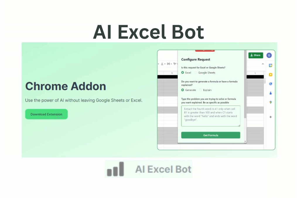 AI Excel Bot Chrome Addon template
