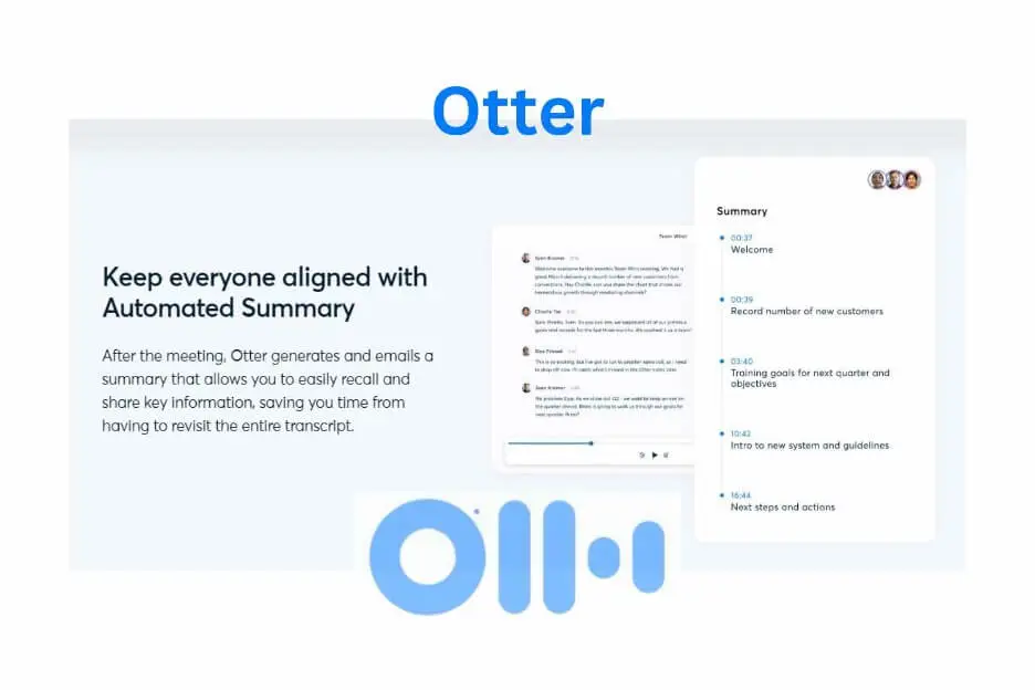 Otter Automated Summary template