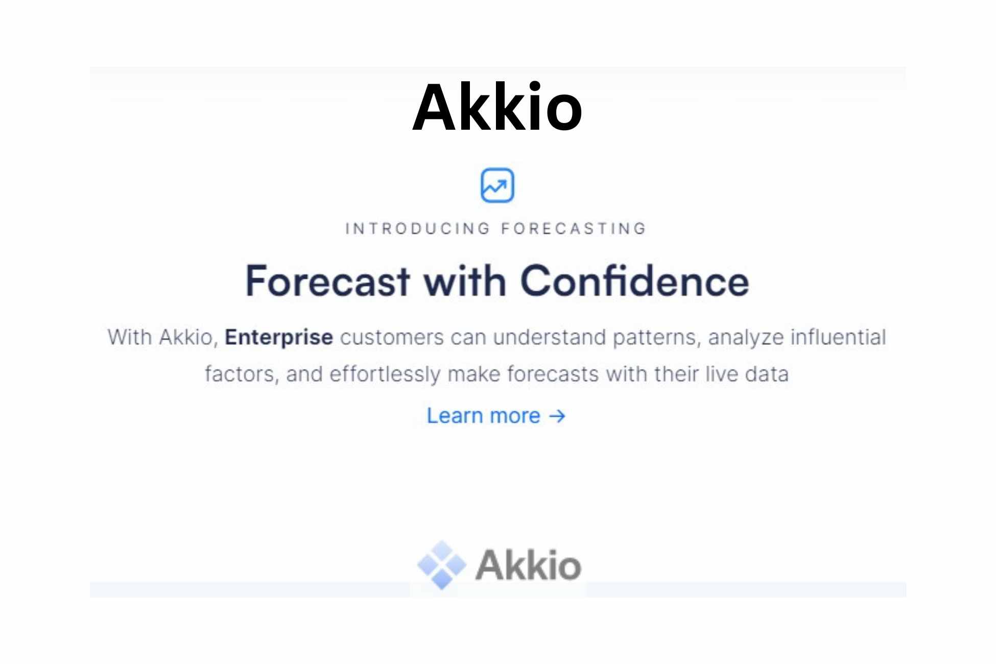 Akkio Forecast template